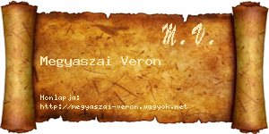 Megyaszai Veron névjegykártya